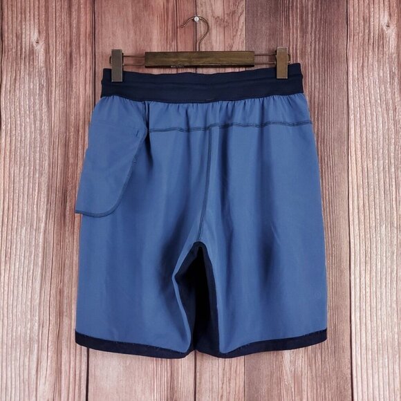 Lululemon Mens Size Medium T.H.E. Short s Linerless Athleisure Navy Blue M7AGCS - Picture 4 of 14